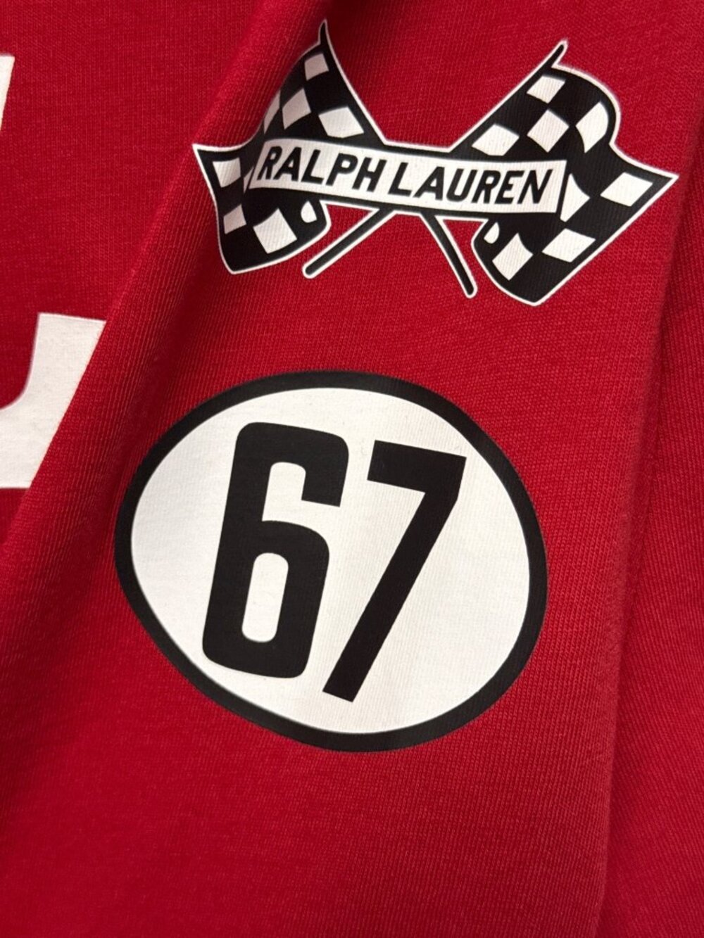 Polo Ralph Lauren Motorsport Long Sleeve T Shirt Men's XL Red Racing Cotton NWT - Picture 6 of 12